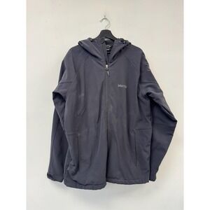 Marmot Jacket Womens 2XL Gray Softshell Hooded Fleece Lined Ski Hiking Winter